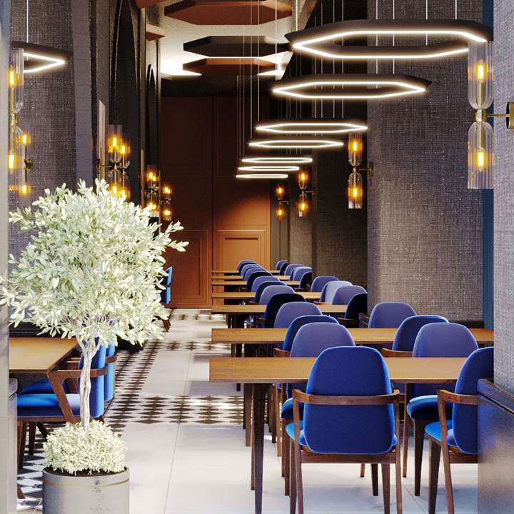 etiler mimarlık fransa paris restaurant projesi